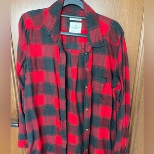 🖤American Eagle Soft Flannel Boyfriend Shirt🖤 Size M
